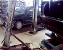 Autoservis opravy karosérií - modulová rovnací stolice Celette